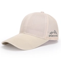 Berretto da baseball beige traspirante in rete per uomo con ricamo e stile sportivo - Regolabile / Cachi