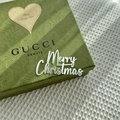 Macro shot of silver mirror acrylic Merry Christmas cake topper on a gift box - Merry Christmas Style 4 / 1.3mm / Silver