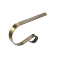 Weihnachtssockenhalter aus Bronze für Kamine mit gebürsteter Metalloberfläche - Antike Bronze