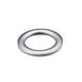 Anillo circular de acero inoxidable plateado pulido para creación de joyas DIY - Color Acero 35*5mm (KLJ127-Z)