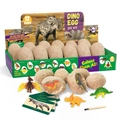 Kit educativo per scavo di 12 uova di dinosauro per bambini con attrezzi e carte - Uova di Dinosauro Archeologia 12Pezzi/Scatola