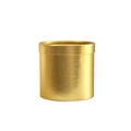 Minimalist small round gold flower hug bucket gift box for elegant bouquet DIY and jewelry - Fashion Gold