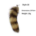 Brown striped faux fur cat teaser wand refill with silver bell and metal hook - Large Feather Style 18 / 【product Attributes】this Product Is A 【simulated/genuine Fur Tail Pendant】 Visually Estimated To Be Made Of 【animal Fur】 (such As A Raccoon Or Fox Tail). The Color Is A Natural Stripe Of 【brown Black And Yellow】. It Features A 【silver Metal Hook】 And A 【small Bell】 At The Top Suitable As A Keychain Or Bag Accessory. 【visual Presentation】the Image Uses A 【close-up Layout On A White Background】 With The Composition Centered Slightly To The Left. The Image Quality Is 【high】 With Natural Lighting And Clearly Visible Fur Texture. The Aesthetic Appeal Is Rated 【medium】 With An Overall Score Of 【7.5】. The Main Issue Is The Overly Simplistic Presentation Lacking The Visual Appeal Of A Specific Scene. 【text Content】the Image Contains Chinese Parameter Information: Style 18 Length/width: 26*8cm Weight: 18g. The Suggested Solution Is To 【translate】 It Into The Corresponding English To Remove Language Barriers. 【logistics Label】animal And Plant Quarantine (involving Fur Products). 【infringement Risk】product Infringement: None Probability [0.0]. Background Infringement: None. 【product Parameters】style: No. 18; Size: 26*8cm; Weight: 18g.