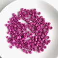 Macro shot of glossy rose purple cylindrical acrylic spacer beads for DIY jewelry making - 14# Rose Pink