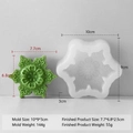 Moule flocon de neige vert avec motif mandala pour décorations de Noël DIY - Flocon de Neige H-1026