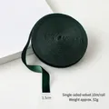 Dark green velvet ribbon 1.5cm wide for Christmas gift wrapping and DIY crafts - 1.5cm*10m / Dark Green