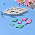 Leaf shape silicone mold for cake decorating with grey finish and dimensions - Large Leaf Shape Mold (7)