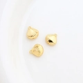 Detailopname van drie 14k vergulde schelphangers voor DIY-sieraden maken - 2# 18k Schelp