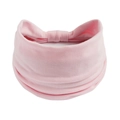 Dettaglio della fascia elastica rosa per yoga con trama in tessuto a pieghe morbide - Rosa