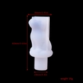 Dog shaped silicone resin mold for wine bottle stoppers with dimension markers - Dog Wine Stopper Mold