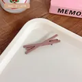 Minimalist matte pinkish brown hair clip for women with 6cm x 1.5cm dimension - 11# X-Shape Duckbill Clip (Coffee)