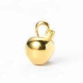 Ciondolo a forma di mela in acciaio inossidabile placcato oro 18k per gioielli - Ciondolo Forma Mela / Oro
