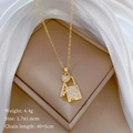 Detalle de colgante de corazón dorado con parámetros de tamaño y peso del producto - Dorado (C312)