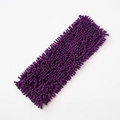Deep purple chenille mop head replacement with high-absorbent microfiber texture - Purple