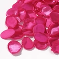 Vibrant rose pink silk artificial flower petals for wedding and party decoration - Rose Red (20)