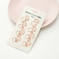 8pcs rose gold cat shaped novelty paper clips on white display card packaging - Cat / Set of 8