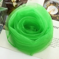 Groene chiffon vierkante sjaal geknoopt in een bloemvorm voor dans en optredens - 2# (Groen) / 60x60cm