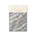 White wave texture 3D embossed nail art stickers with MS-74 pattern and packaging - MS74 3D Relief Water Ripple