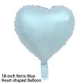 18 inch retro blue heart shaped foil balloon for vintage birthday party decorations - Vintage Blue