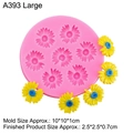 Stampo in silicone rosa per decorazioni torte a forma di margherita e girasole - 2# / Rosa
