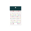 Self-adhesive tulip nail stickers TS-1386 with colorful floral cut-out designs - TS-1386 Tulip Paper-cut Style
