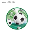 Piatti di carta usa e getta tema calcio set da 10 per decorazione festa compleanno - Piatti da 9 Pollici