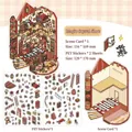 DIY miniature house sticker set with Magic Glass Slipper theme and PET stickers - Magic Glass Slippers