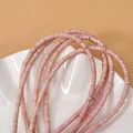 2x4mm pink loose spacer clay beads for DIY handmade necklace and bracelet jewelry making - Pink