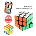 Educational 3x3 rounded corner magic cube set with colorful puzzles in various designs - 3x3 Puzzle Magic Cube Set Combination (A168-12B)