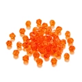 Vibrant orange bicone faceted glass crystal beads for DIY jewelry and crafts - 3mm / Orange Red