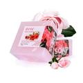 Pink rose essential oil silk soap 100g for gentle moisturizing and skin repair - Rose (English Label)