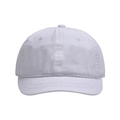 Klassische weiße Baumwoll-Baseballkappe mit kurzem Schirm und verstellbarem Soft-Top für Unisex - Baseballkappe mit kurzer Krempe / Weiß