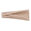 Neutral beige yoga headband for women and men made of breathable knitted fabric - Khaki