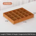 Retro style 20-grid wooden storage box with clear wood grain and natural finish - Retro 20 Grids