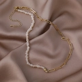 Pearl Spliced Alloy Paper Chain