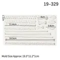 Knitted rope texture silicone mold for fondant cake borders with tassel fringe patterns - Gray