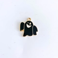 Pendentif fantôme de dessin animé en alliage noir et or pour bijoux à faire soi-même - 10# (Fantôme Noir Clin d'œil)