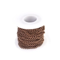 2mm antique bronze curb chain for DIY jewelry making on a bulk spool roll - 2*3mm (100 Yards/Roll) / Antique Red Copper