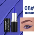 Smooth matte gel eyeliner pencil in blue shade 08 for bold professional eye makeup looks - Blue