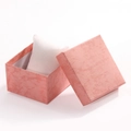 Roze getextureerde horlogedoos met wit kussen voor sieradenpresentatie - Verpakkingsdoos (BOX1)