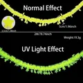 2m neongelbe Sterngirlande, leuchtet unter UV-Licht für festliche Dekorationen - 2 Meter / Neon Macaron Gelb Stern Girlande