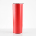 Gobelet isotherme de 20oz en acier inoxydable rouge vif avec couvercle transparent - 20oz / Rouge