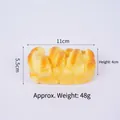 Juguete squishy de croissant de espuma PU de rebote lento con 11x5,5x4cm - 11cm Pan cuadrado - Rebote lento