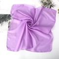 Elegant purple chiffon square scarf in a soft candy color for dance and fashion - Light Purple