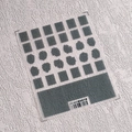 Self-adhesive black lace and grid pattern nail art stickers model TS-3601 for manicure - TS-3601 Black Lace Lattice