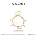 Dettaglio del bracciale a doppio strato in acciaio inossidabile con ciondoli a margherita - Stile Ciondolo Margherita (KB208093-YWQY)