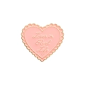 Spilla smaltata a cuore rosa con scritta Loser in Real Life e bordo ondulato dorato - Stile Loser in Real Life (QHXZ2180)