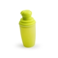 Vibrant lime green silicone travel bottle with a secure flip-top cap for lotions - Perfume Bottle Style-Grass Green
