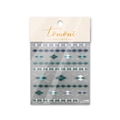 Adesivi per unghie sottili stile giapponese con motivo argyle blu e modello to 2489 - Blu Bianco Misto Argyle (to2489)