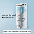 Milk flavored probiotic toothpaste for dogs and cats, 100g tube in blue packaging - 100g Probiotic Toothpaste